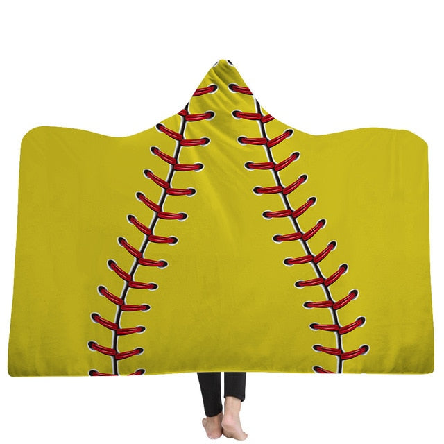 Large Sports Blanket Hoodie