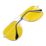 Unisex Yellow Lens Night Driving Glasses