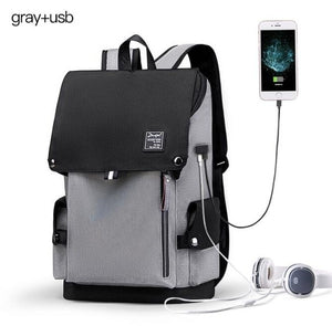 Casual Unisex backpack with Usb charger