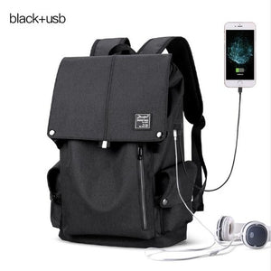 Casual Unisex backpack with Usb charger