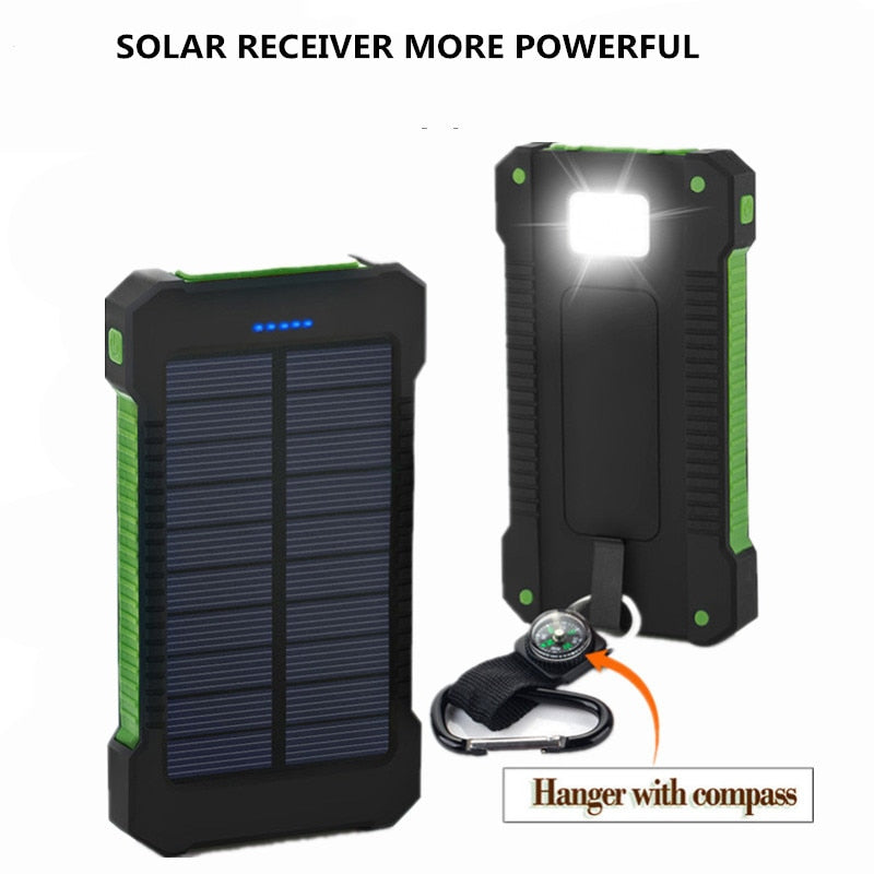 Solar Power Battery  20000ah with Double USB Charger Connection