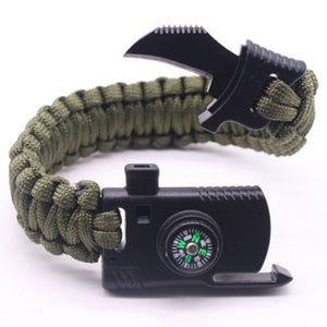 Paracord Survival Bracelet Multi-function Military Emergency Rescue EDC Camping Hiking Emergency Tactical Tactics Wrist Strap