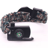 Paracord Survival Bracelet Multi-function Military Emergency Rescue EDC Camping Hiking Emergency Tactical Tactics Wrist Strap