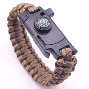 Paracord Survival Bracelet Multi-function Military Emergency Rescue EDC Camping Hiking Emergency Tactical Tactics Wrist Strap