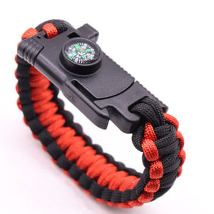 Paracord Survival Bracelet Multi-function Military Emergency Rescue EDC Camping Hiking Emergency Tactical Tactics Wrist Strap