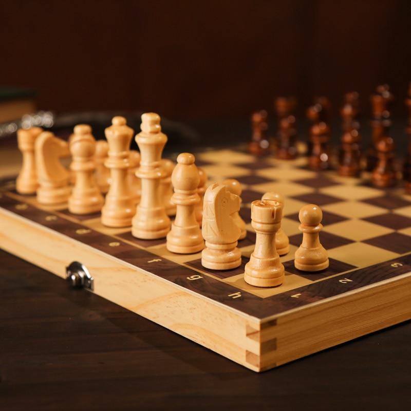 Family Game Wooden Chess Board