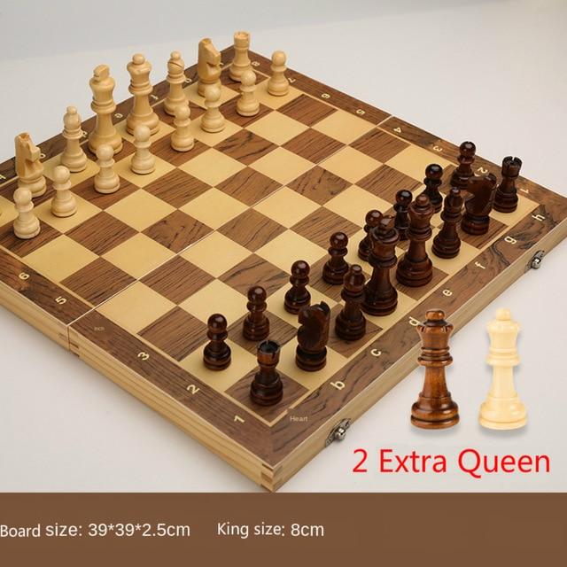 Family Game Wooden Chess Board