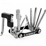 10 in 1 Multifunctional Bike Repair Tools Folding Safety Knife Military Knife Bike Chain Cutter +Wrench Bicycle Accessories 0463